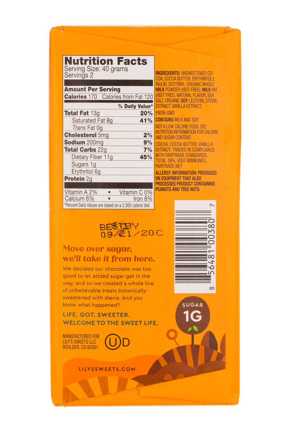 34 Lily's Chocolate Nutrition Label Label Design Ideas 2020
