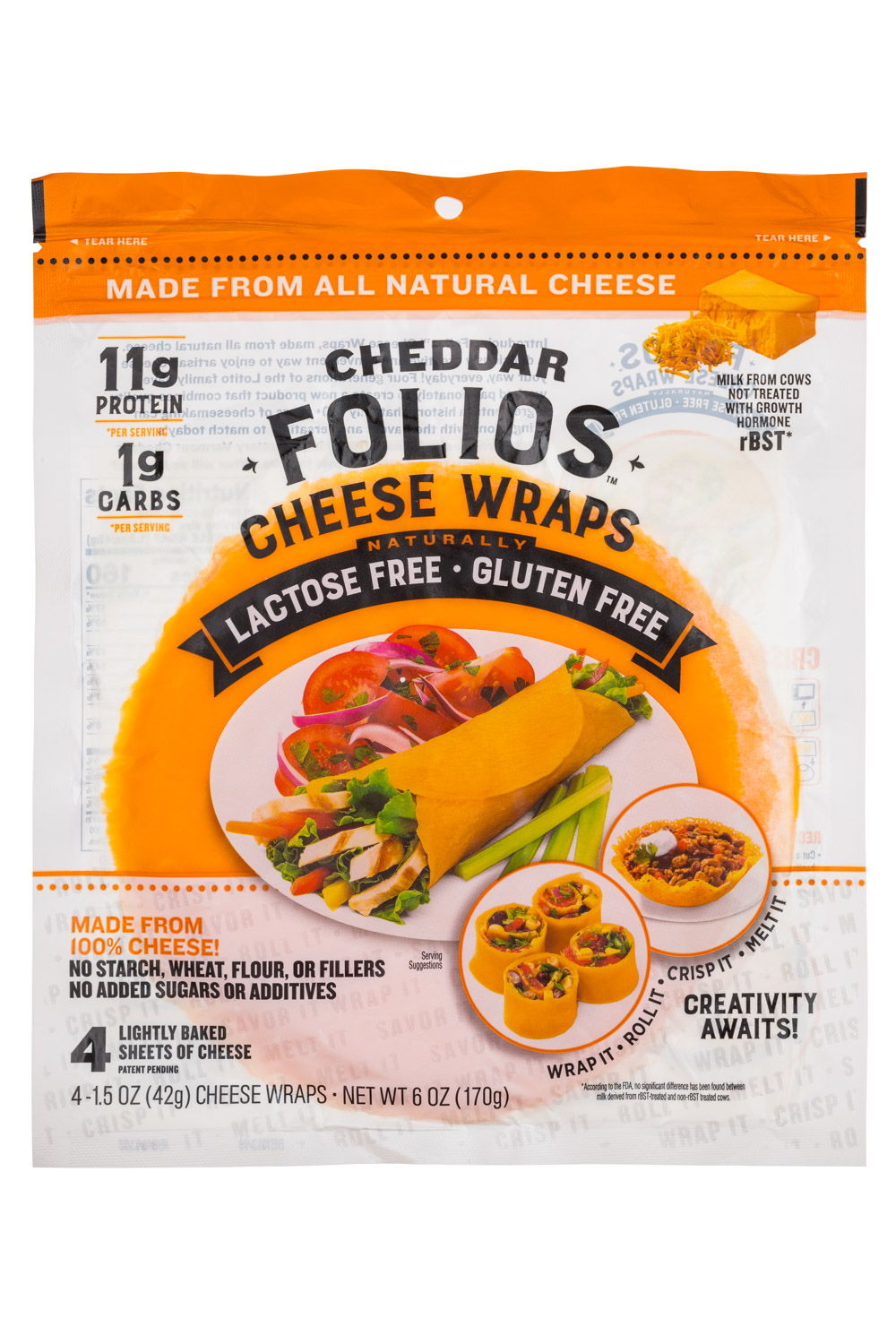 cheddar folio cheese wrap
